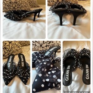 Black & White Polka Dot Heels